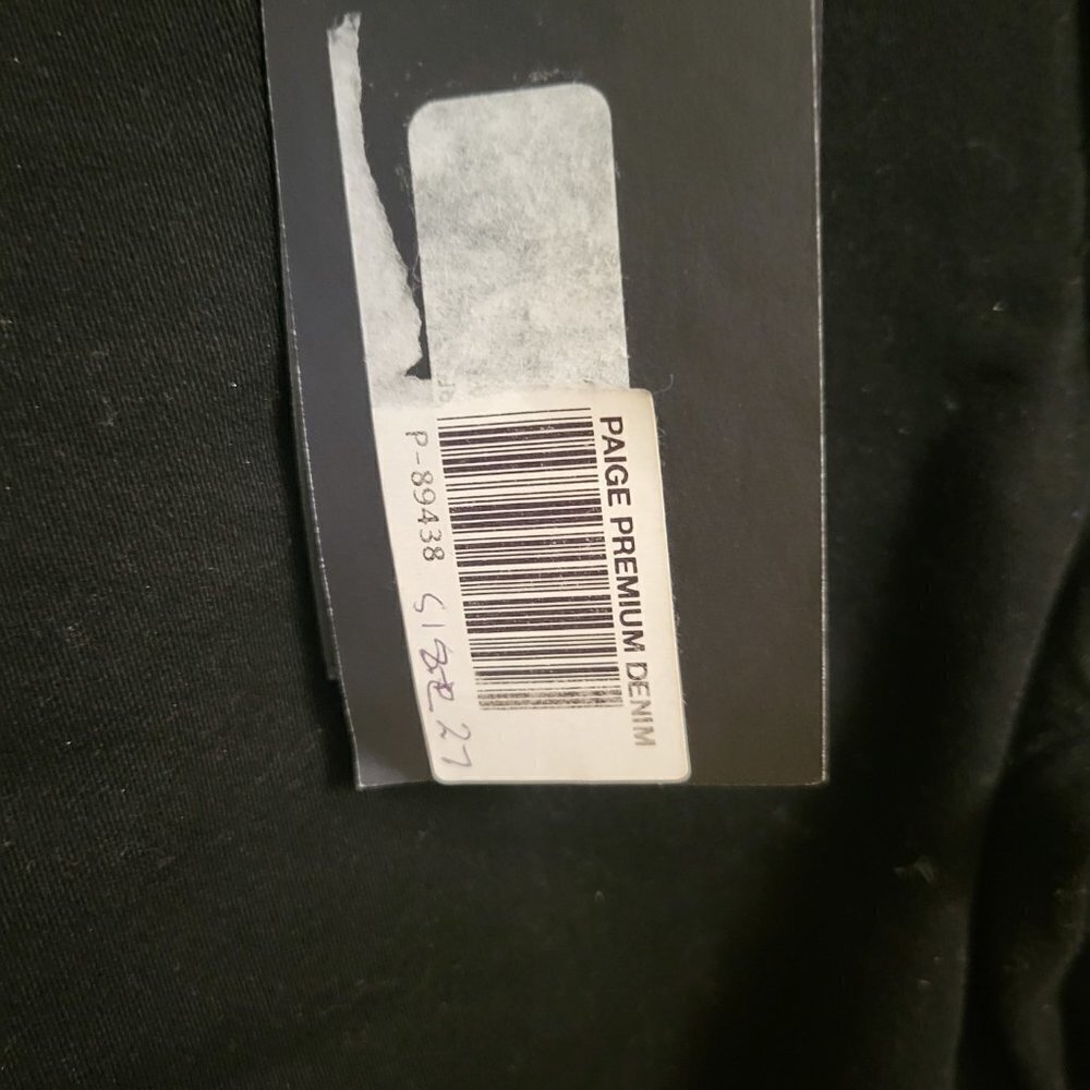 Paige Black Gold Coated Verdugo Skinny Jeans SIZE:27 NWT - Picture 6 of 9